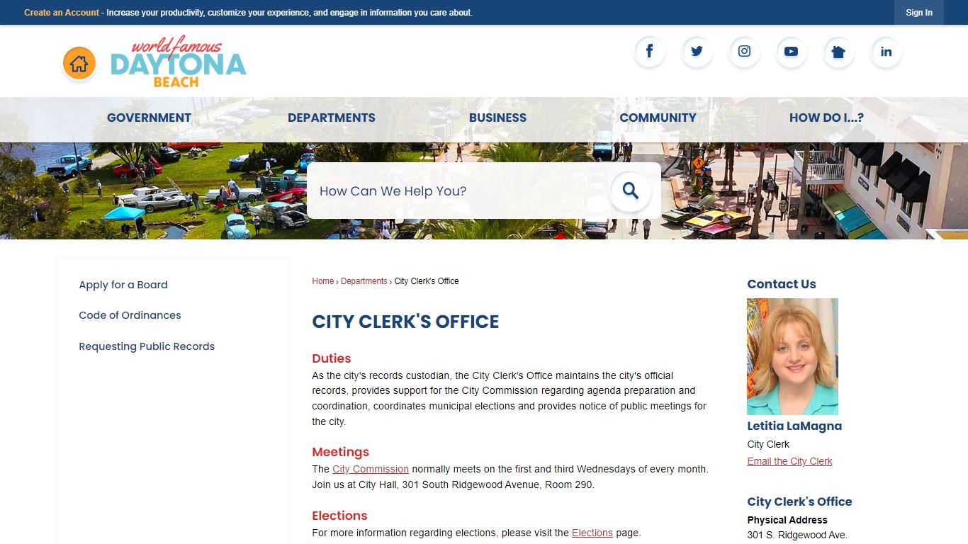 City Clerk's Office | Daytona Beach, FL - Official Website